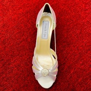 White Bridal sateen shoes